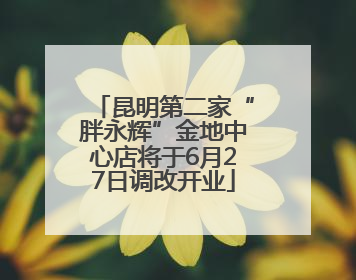 昆明第二家“胖永辉”金地中心店将于6月27日调改开业